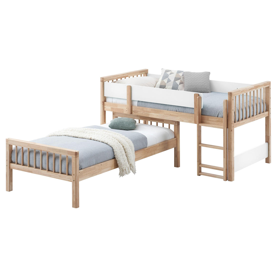 Coaster Furniture 461171 Dakota Wood Twin Over Twin Bunk Bed Natural