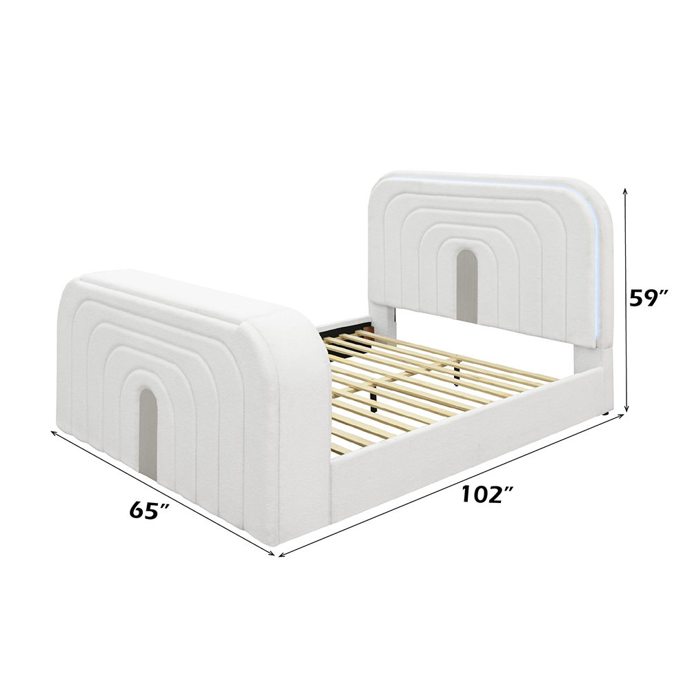 shelyn-eastern-king-bed-with-led-tv-cabinet-fireplace-bluetooth-white-teddy-sherpa-chrome