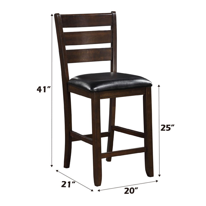 urbana-counter-height-chair-set-of-2-black-synthetic-leather-espresso