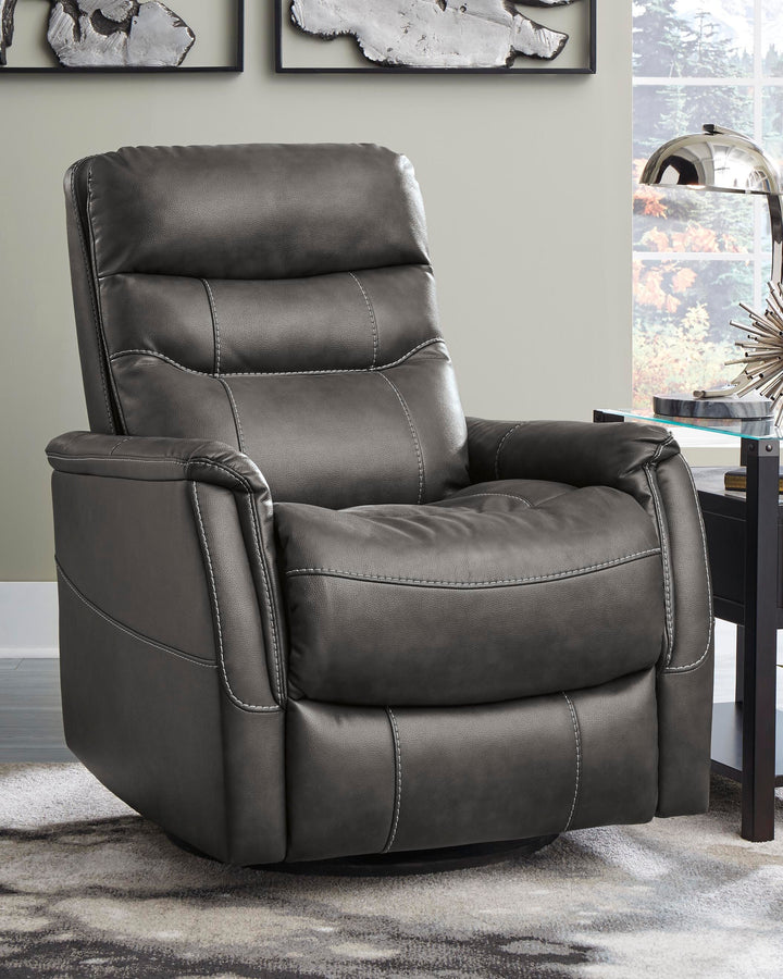 Riptyme Swivel Glider Recliner - Dark Brown (2)