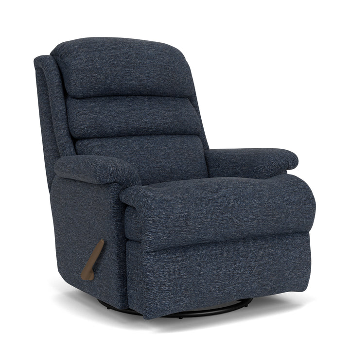 Yukon Swivel Gliding Recliner Blue