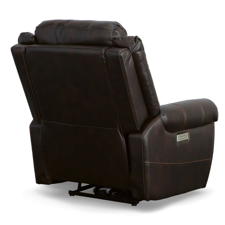 Oscar Fabric Power Recliner with Power Headrest in Molasses