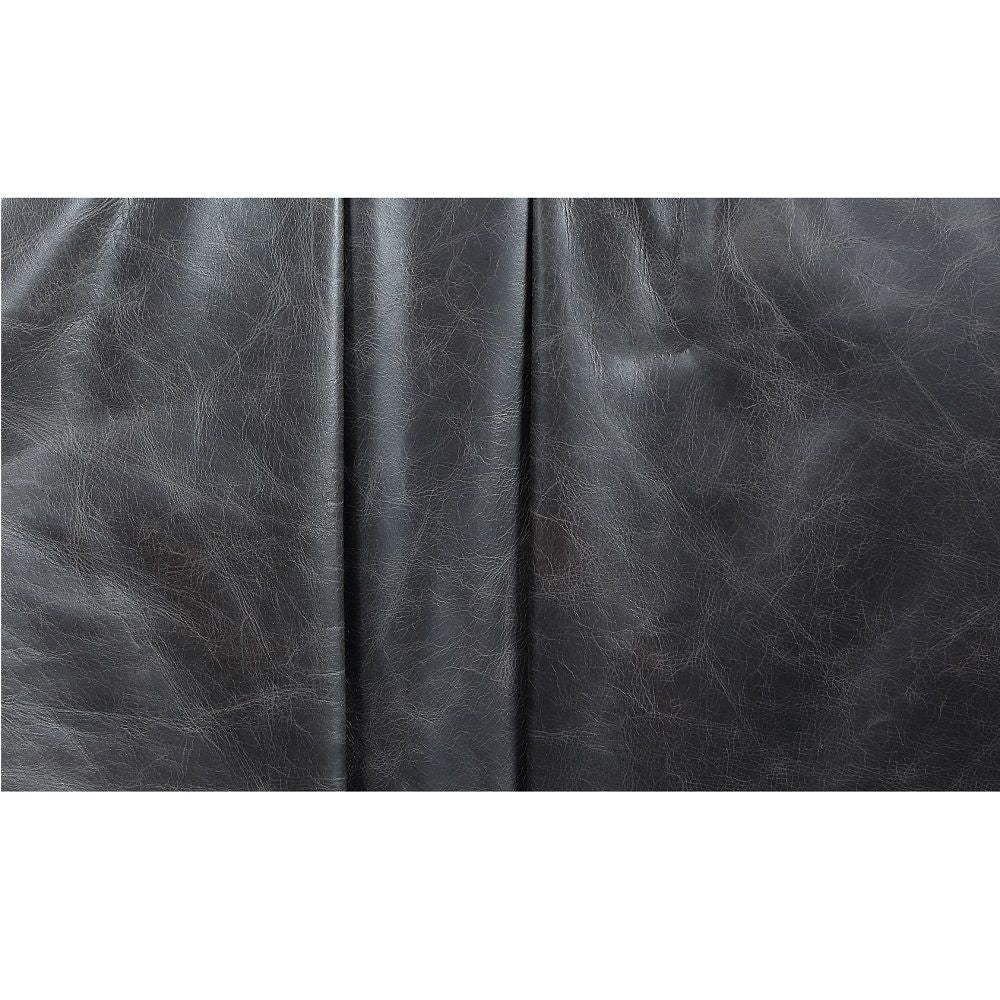 Piotr - Accent Chair With Swivel - Black Top Grain Leather