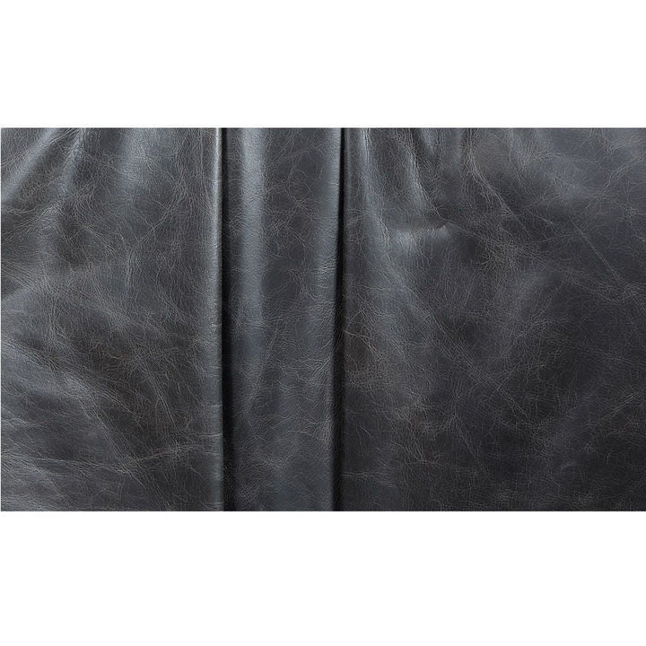 Piotr - Accent Chair With Swivel - Black Top Grain Leather