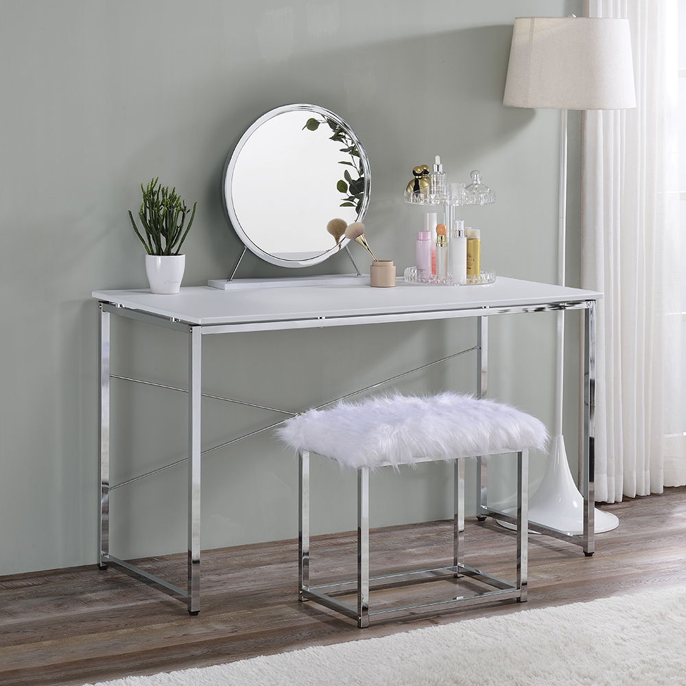 tennos-writing-desk-same-ac00903-white-chrome