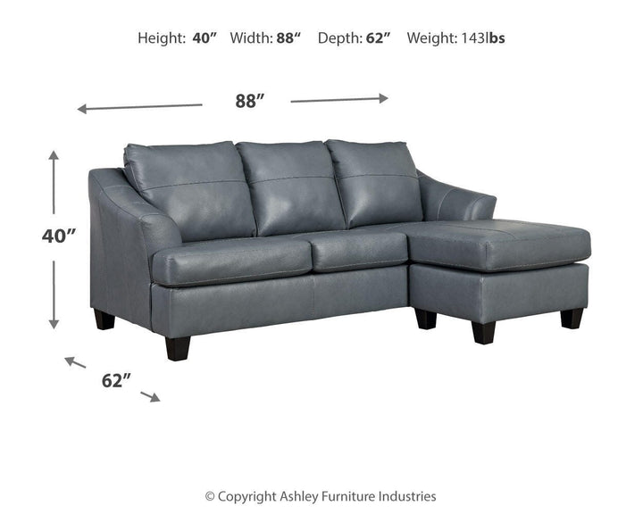 Genoa Sofa Chaise - Steel (4)