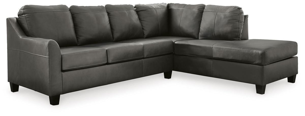 Valderno 2-Piece Sectional with Chaise - Fog (1)