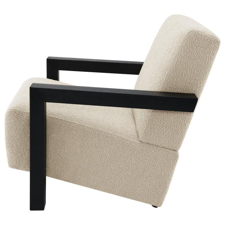 Fitzroy - Boucle Upholstered Accent Arm Chair - Latte