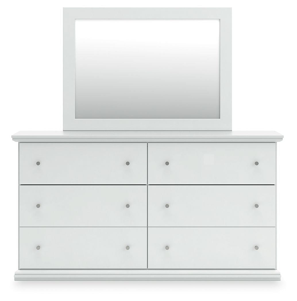 Bostwick Shoals - Dresser and Mirror - White