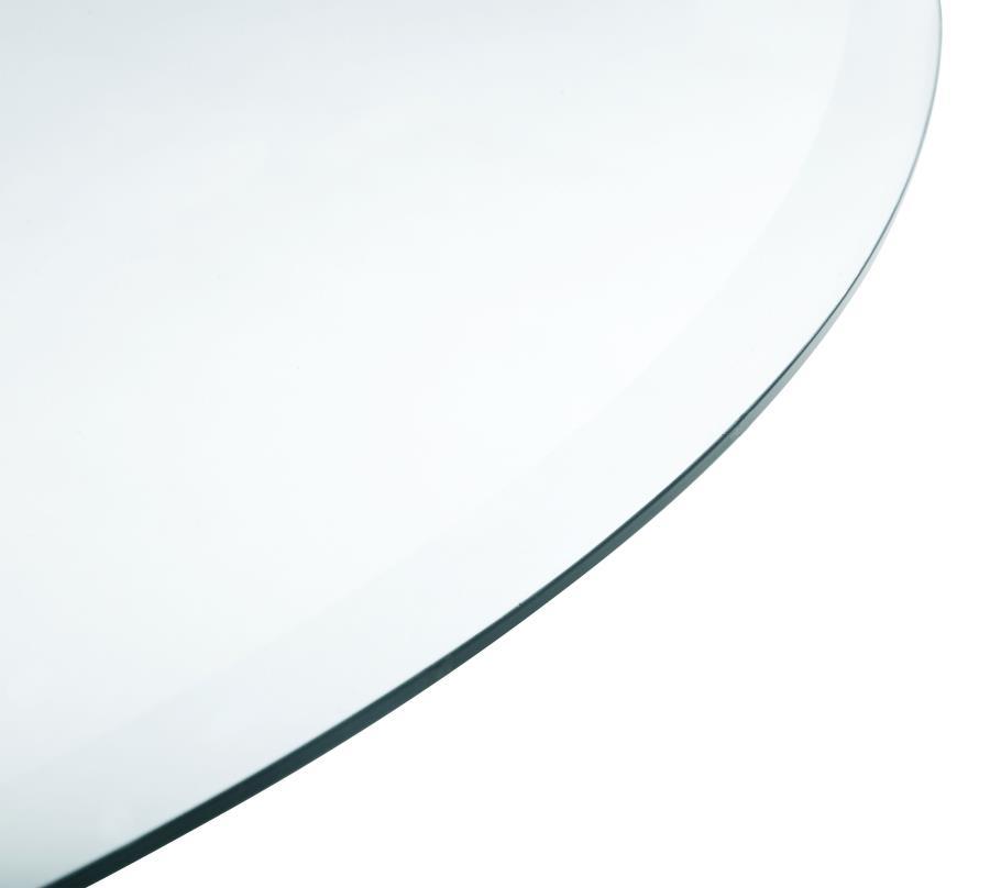 48" 6mm Round Clear Tempered Glass Top - Clear Table Tops modern furniture Contempo Furniture