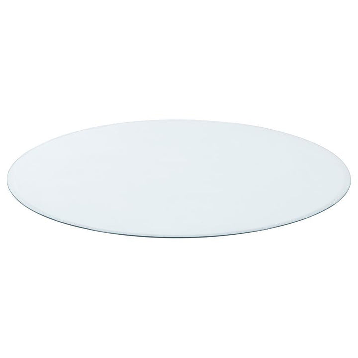 48" 6mm Round Clear Tempered Glass Top - Clear Table Tops modern furniture Contempo Furniture