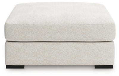 Donelson Creek Oversized Accent Ottoman - White