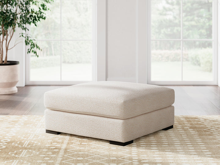 Donelson Creek Oversized Accent Ottoman - White (2)