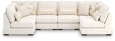 Donelson Creek 6-Piece Sectional - White - White
