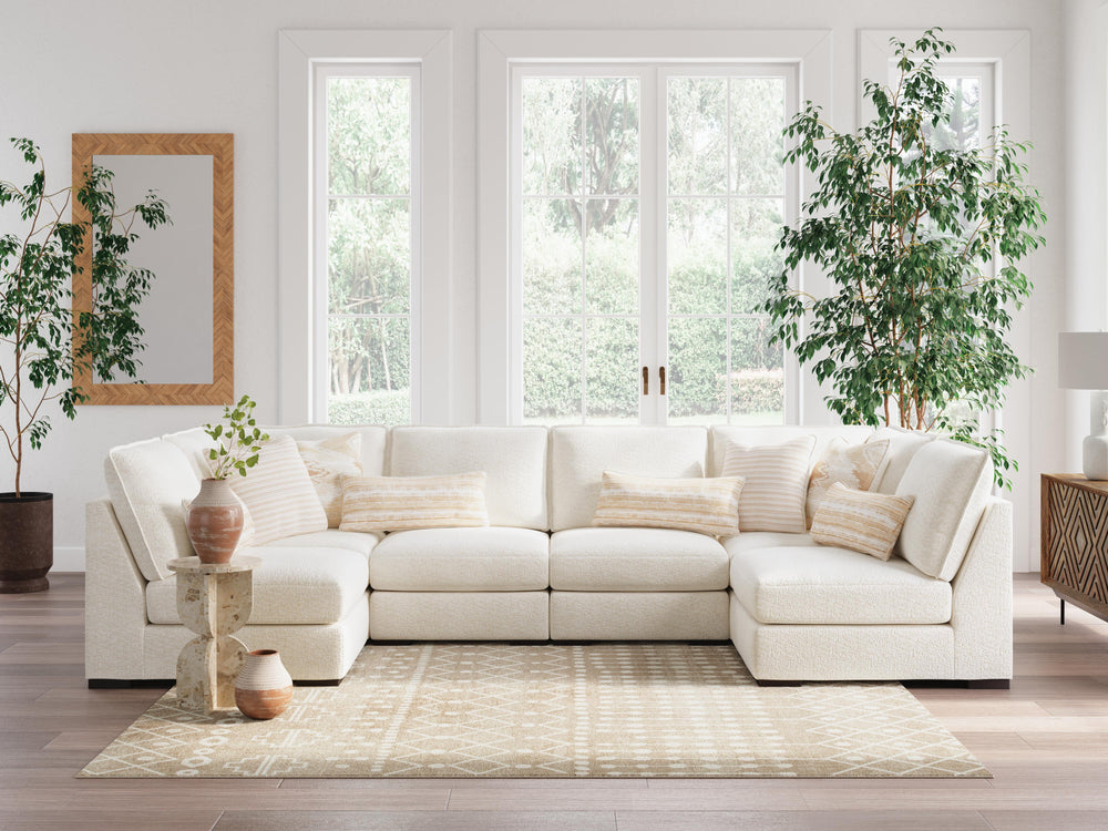 Donelson Creek 6-Piece Sectional - White (2)