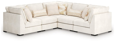 Donelson Creek 5-Piece Sectional - White - White