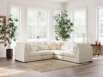 Donelson Creek 5-Piece Sectional - White