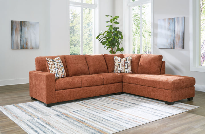 Aviemore - 2-Piece Sectional With Raf Corner Chaise - Spice by Ashley Furniture product image