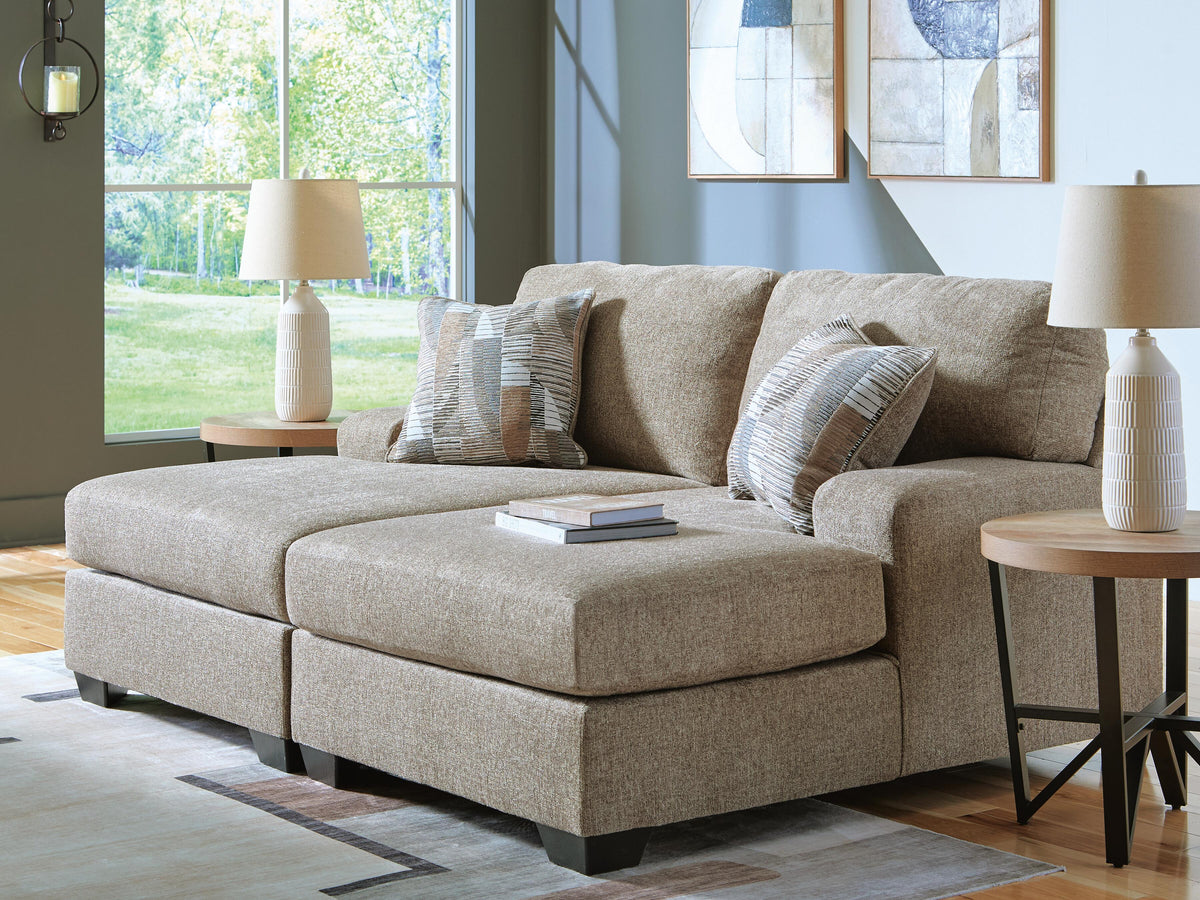 Newellen 2-Piece Super Chaise - Beige (2)