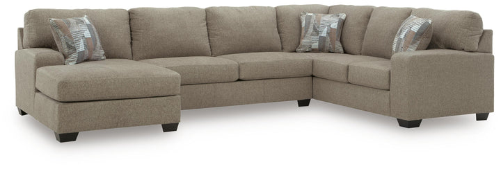 Newellen 3-Piece Sleeper Sectional with Chaise - Hemp (1)