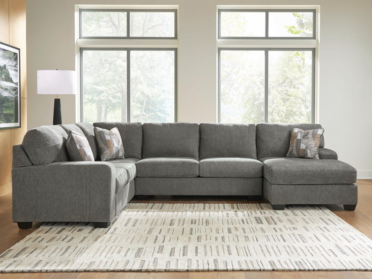 Clarington 3-Piece Sectional with Chaise - Greystone (2)