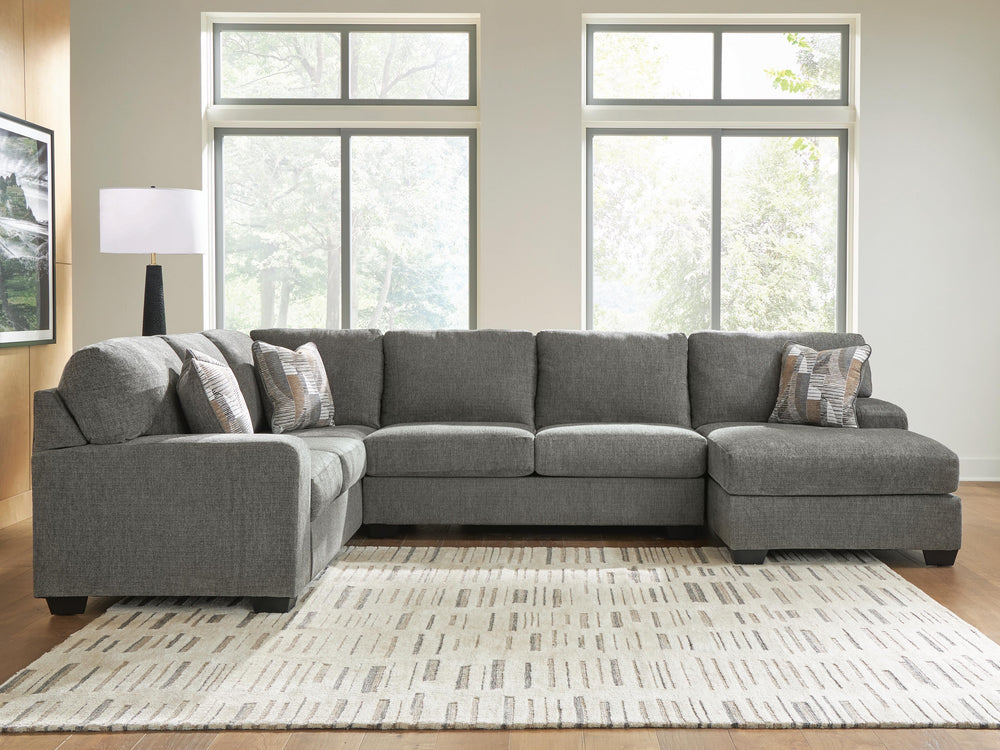 Clarington 3-Piece Sectional with Chaise - Greystone (2)