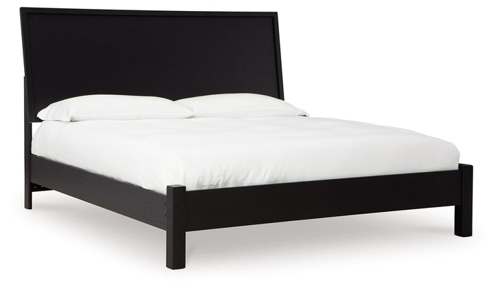 Danziar - King Panel Bed With Low Footboard - Black by Ashley Furniture product image