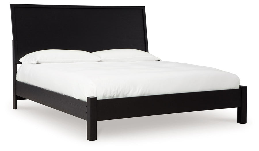 Danziar - King Panel Bed With Low Footboard - Black by Ashley Furniture product image