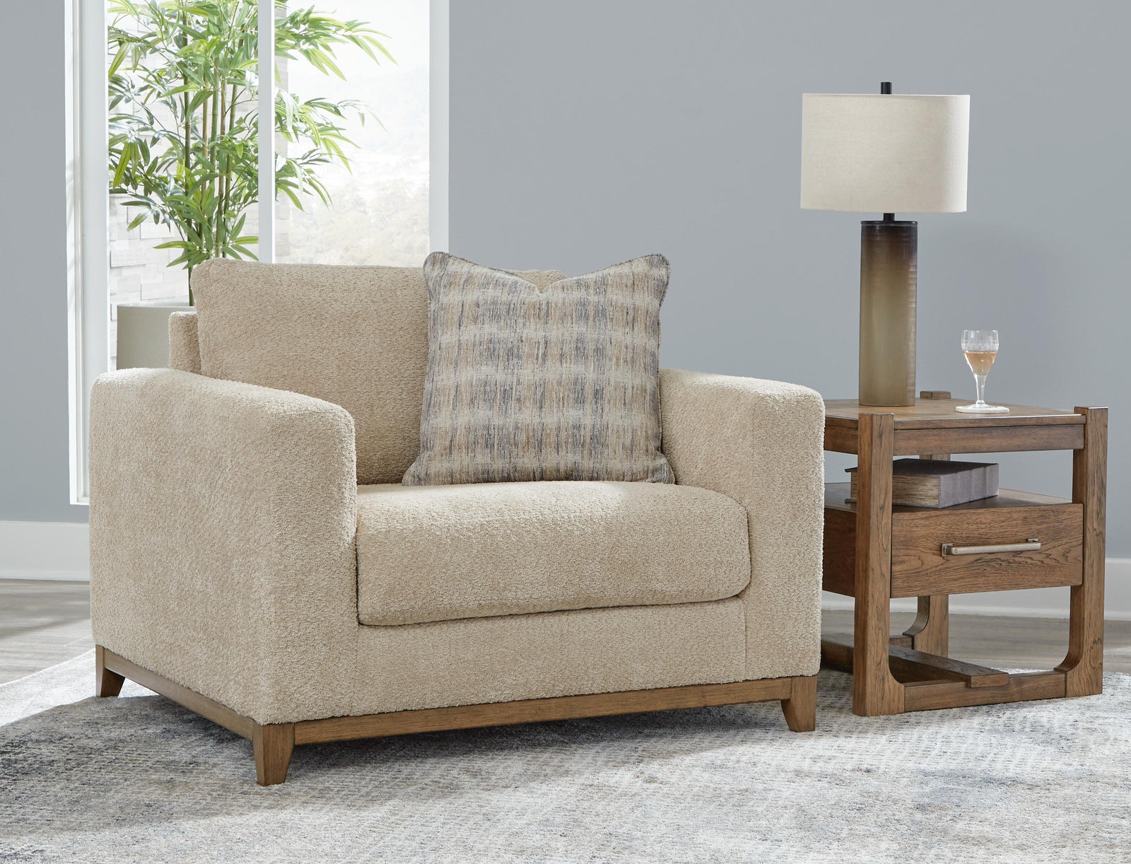 Parklynn Oversized Chair - Beige (2)