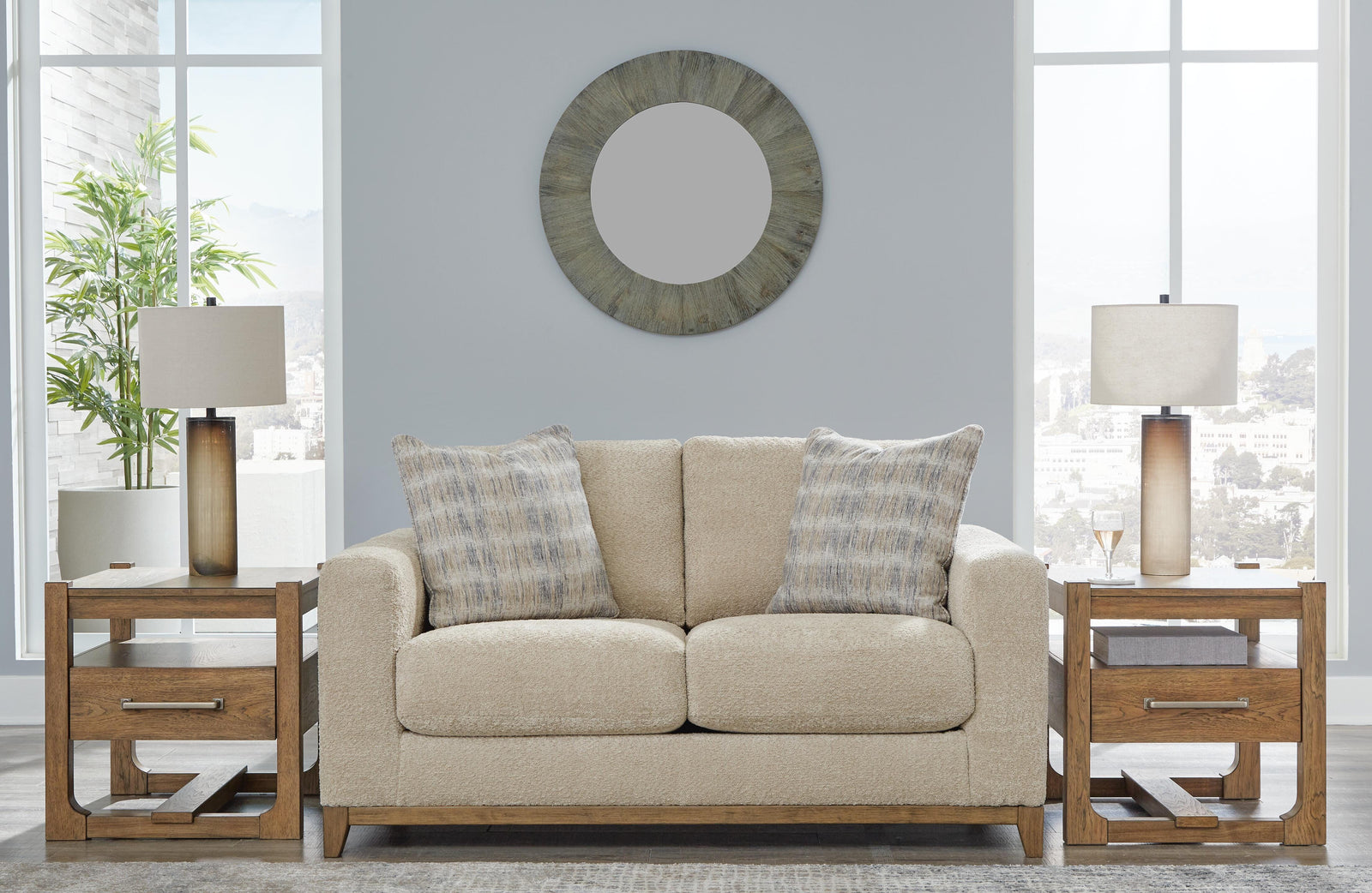 Parklynn Loveseat - Beige (2)