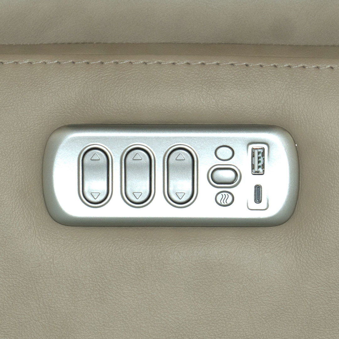 Flexsteel 1041-53P5-94680 Henry  Power Swivel Gliding Recliner With Power Headrest, Lumbar, Heat & Massage  Beige