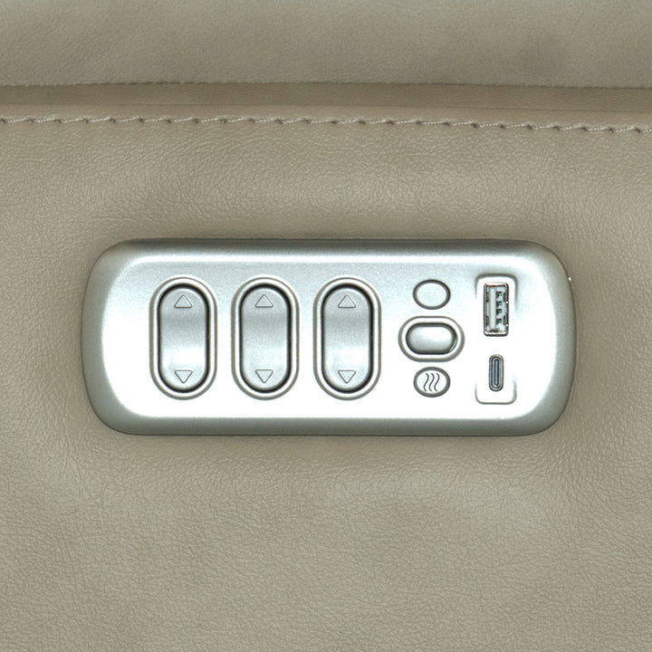 Flexsteel 1041-53P5-94680 Henry  Power Swivel Gliding Recliner With Power Headrest, Lumbar, Heat & Massage  Beige