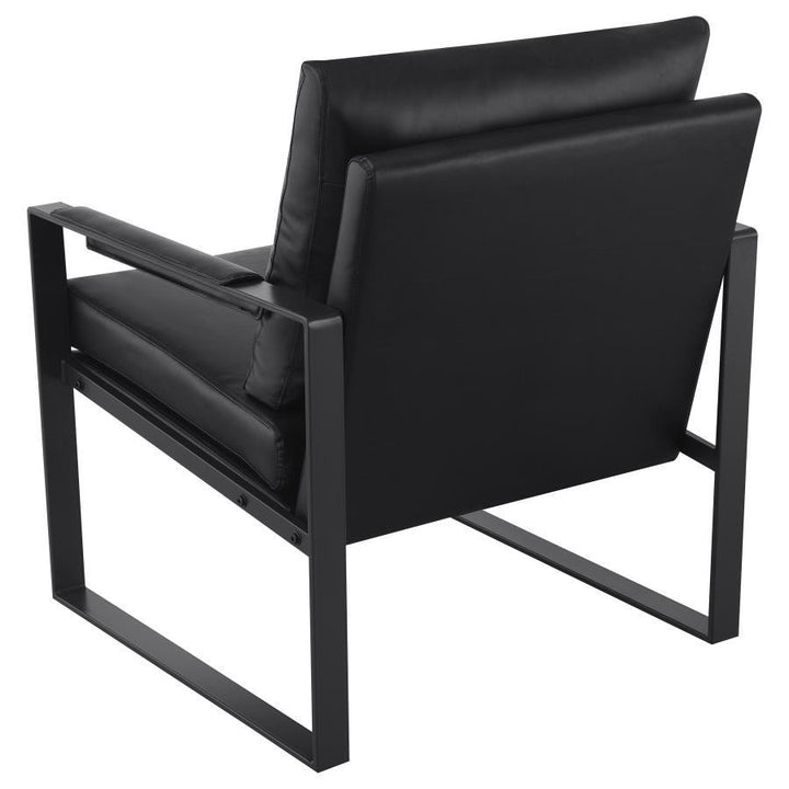 Rosalind - Upholstered Track Arm Accent Chair - Black