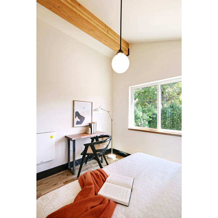 Seine Mahogany Rattan Dining Arm Chair - Black/Natural - view 2