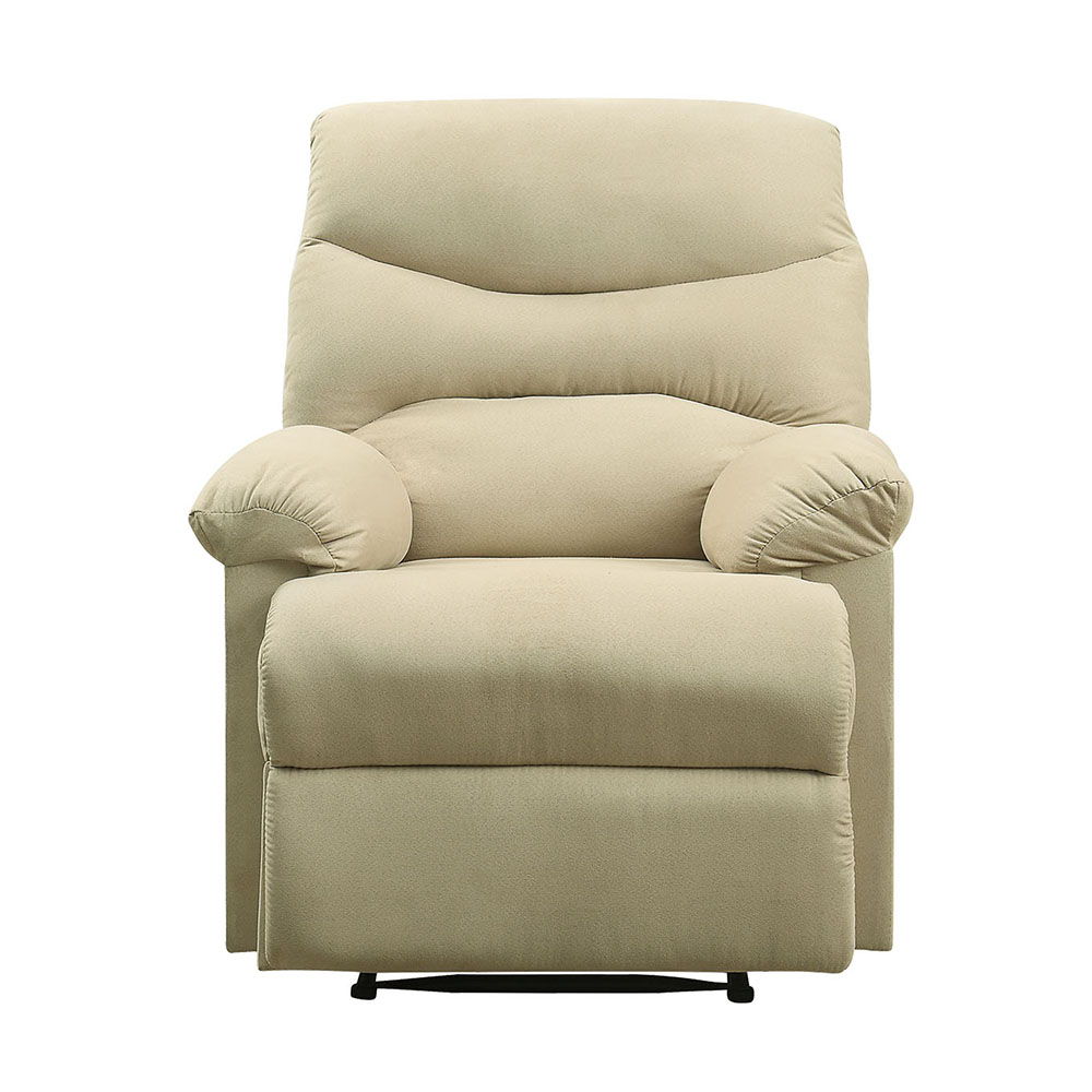 Arcadia - Motion Recliner - Beige Microfiber
