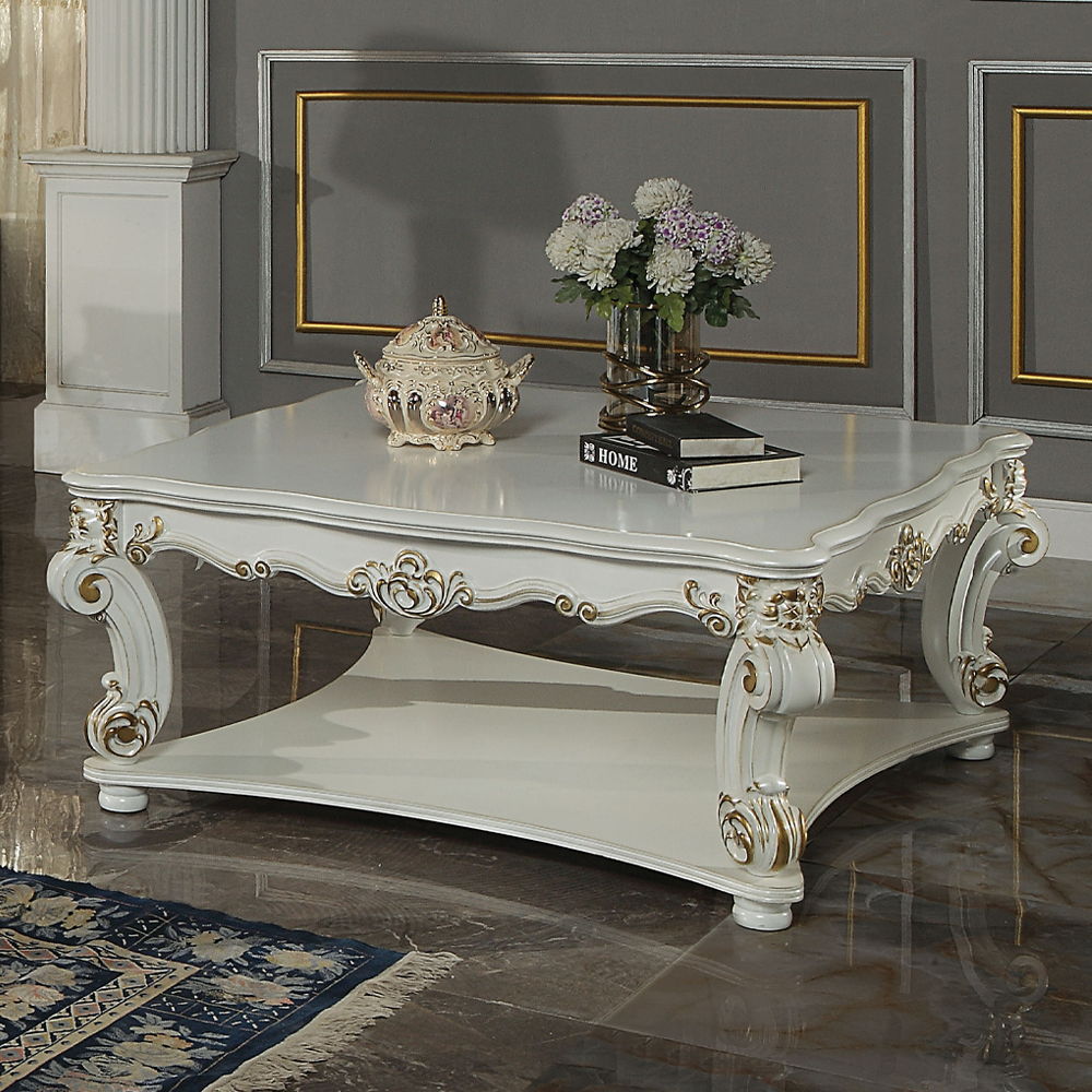 ACME Furniture Vendome Coffee Table Antique Pearl