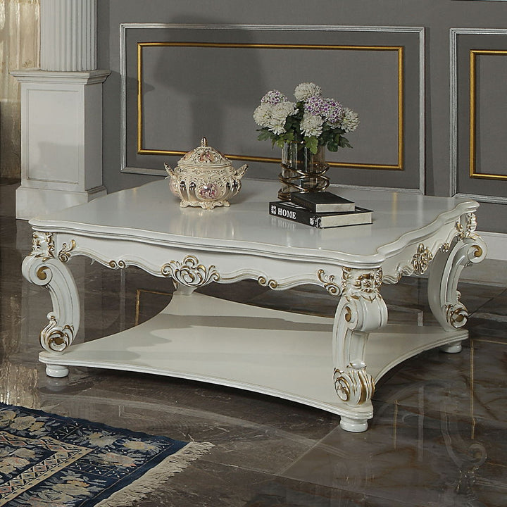 ACME Furniture Vendome Coffee Table Antique Pearl