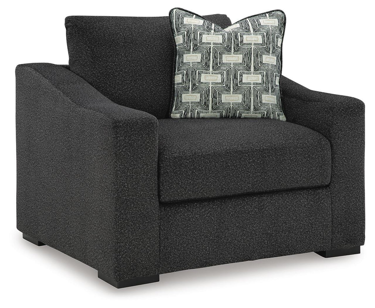 Wryenlynn Oversized Chair - Black (1)