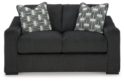 Wryenlynn Loveseat - Black - Black