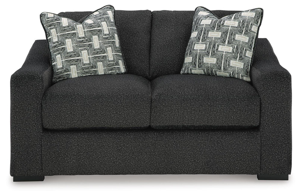 Wryenlynn Loveseat - Black (1)