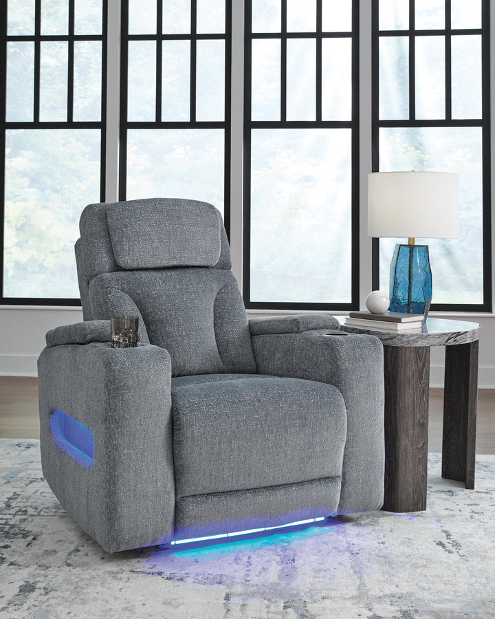 Studio Cave Power Reclining Loveseat and Power Recliner - Steel (12)