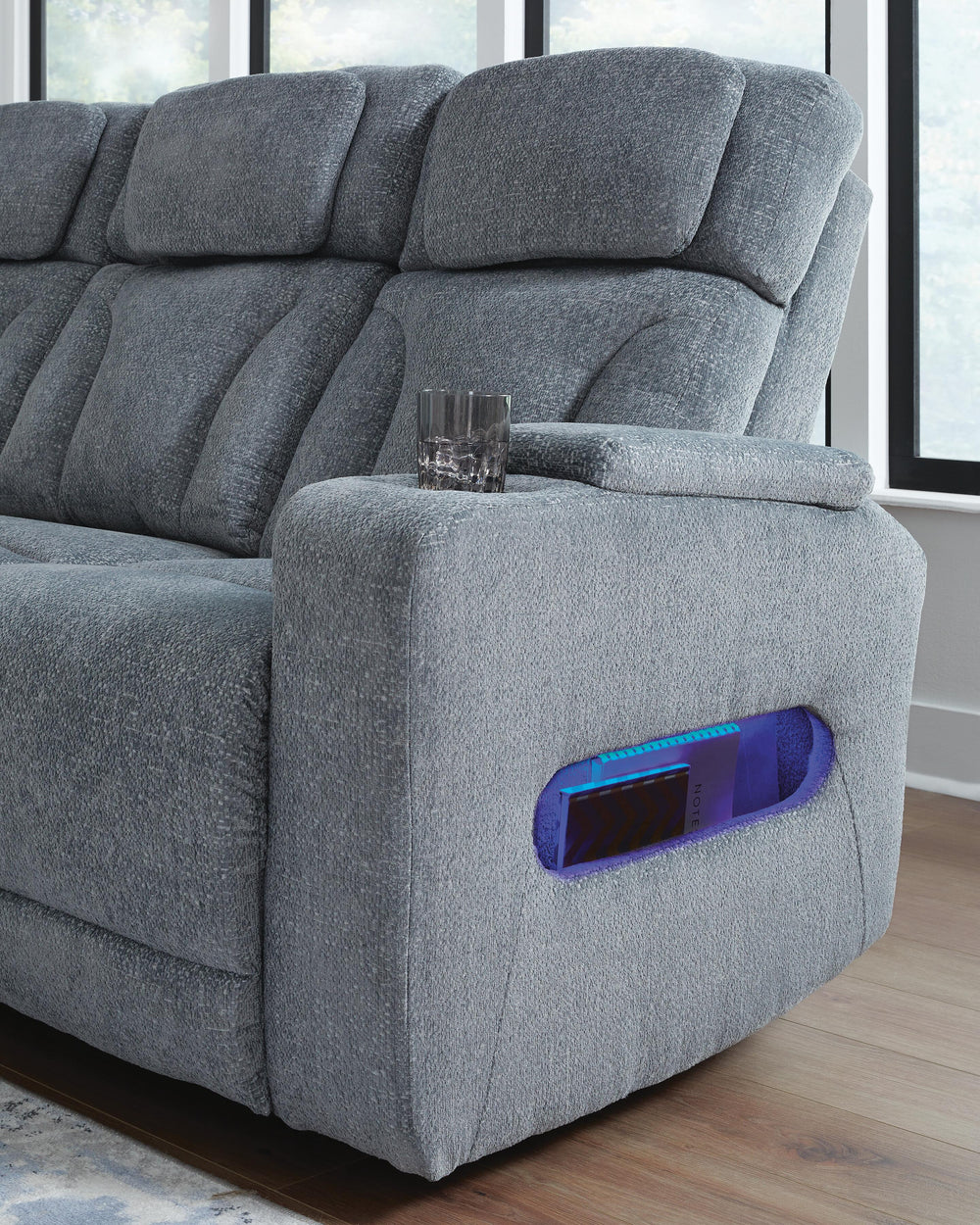 Studio Cave Power Reclining Sofa - Gray (10)
