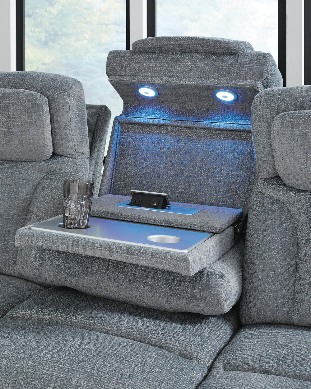 Studio Cave Power Reclining Sofa - Gray (8)