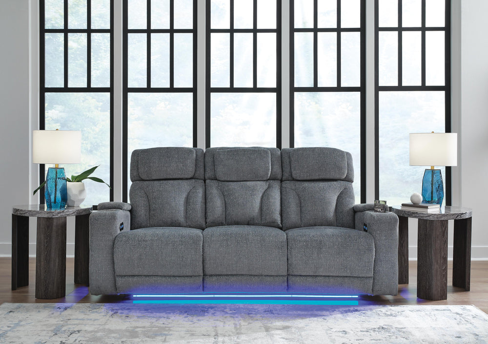 Studio Cave Power Reclining Sofa and Loveseat - Steel (13)