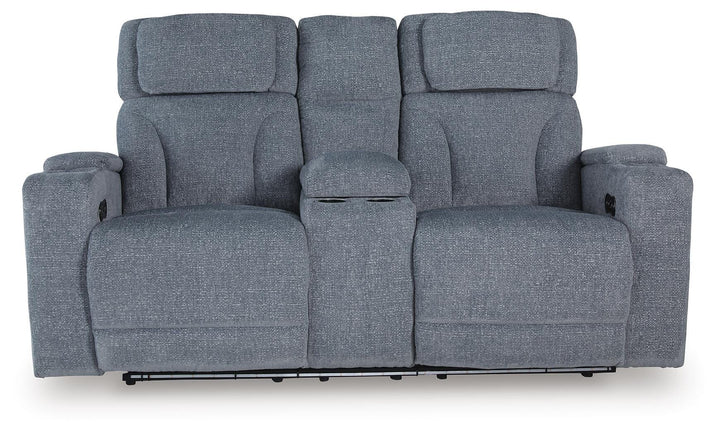 Studio Cave Power Reclining Loveseat with Console - Gray (4)