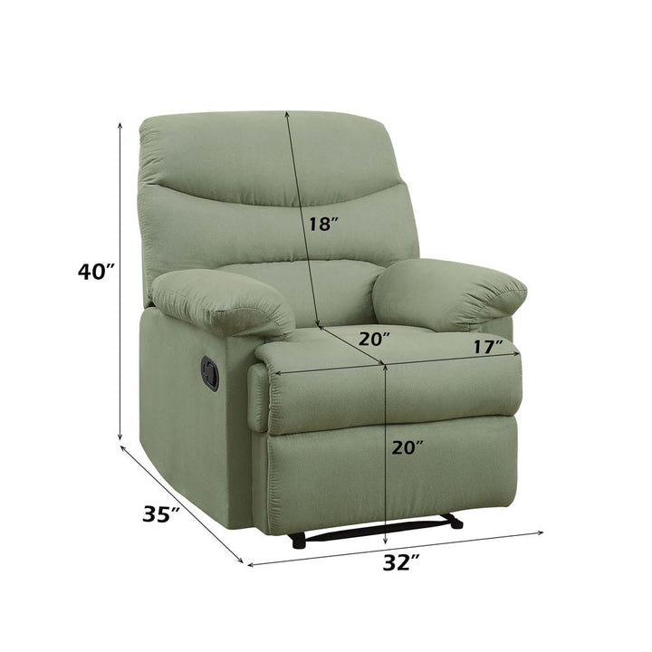 Arcadia - Motion Recliner - Sage Microfiber