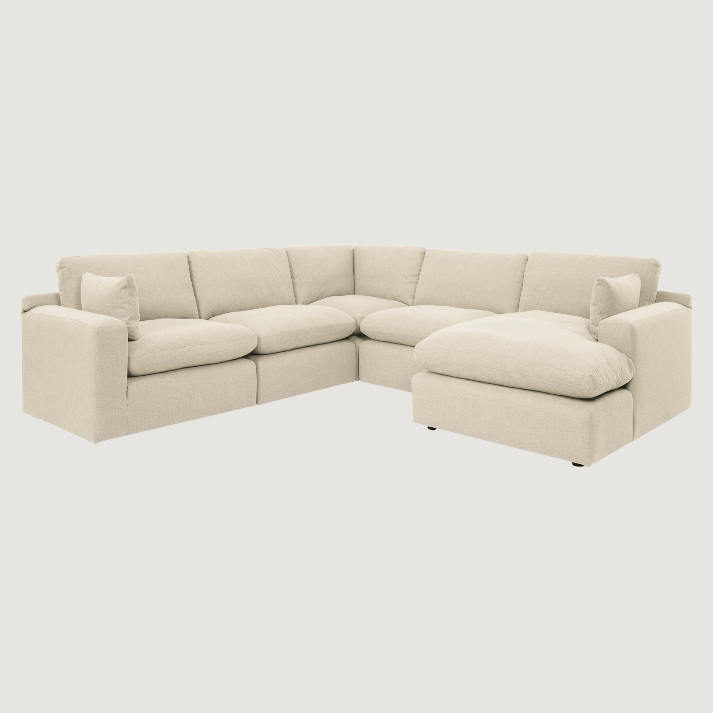 Ashley Elyza 5-Piece Modular Sectional with RAF Chaise
