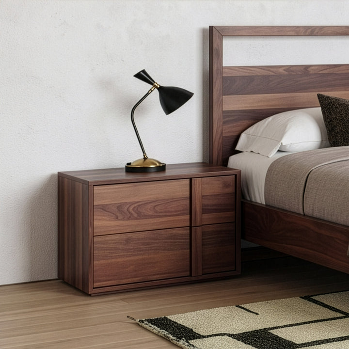 Berlin - Modern Walnut Nightstand