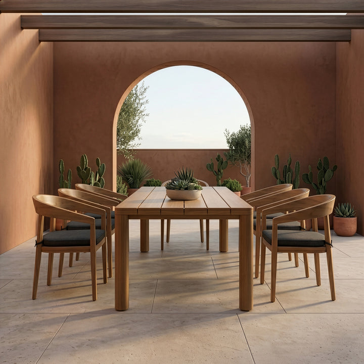 Evora - Outdoor Eucalyptus Rectangular Dining Table