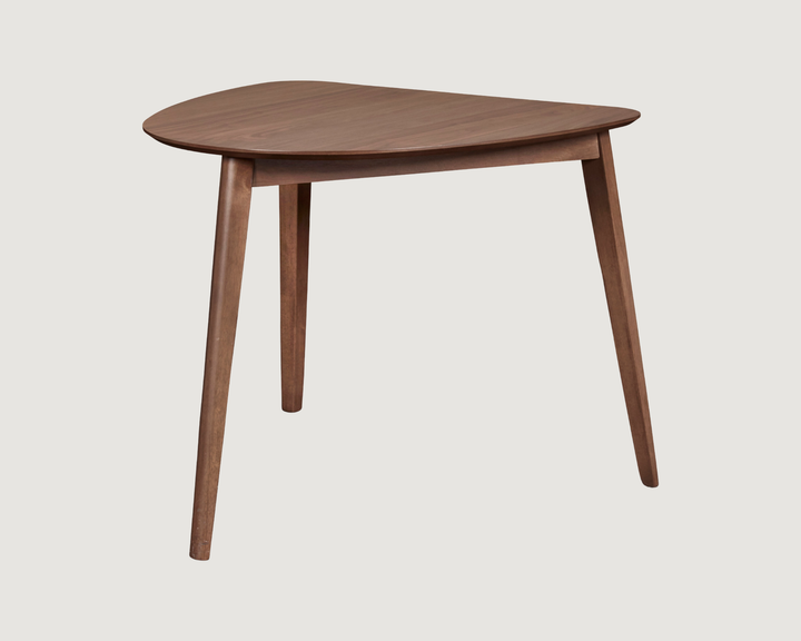 3-Piece Mid-Century Dining Set for Small Spaces – Walnut Finish